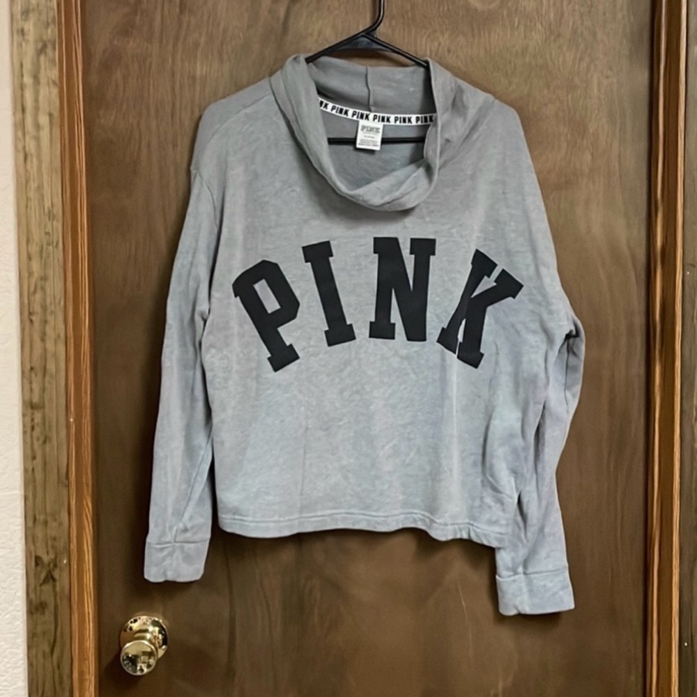 Victorias‎ Secret Pink Pullover Hoodie Sweatshirt Cowl Neck Medium